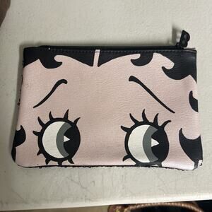 Betty Boop x Ipsy Cosmetics Make-Up Bag Purse Wallet Women's Black Sequined